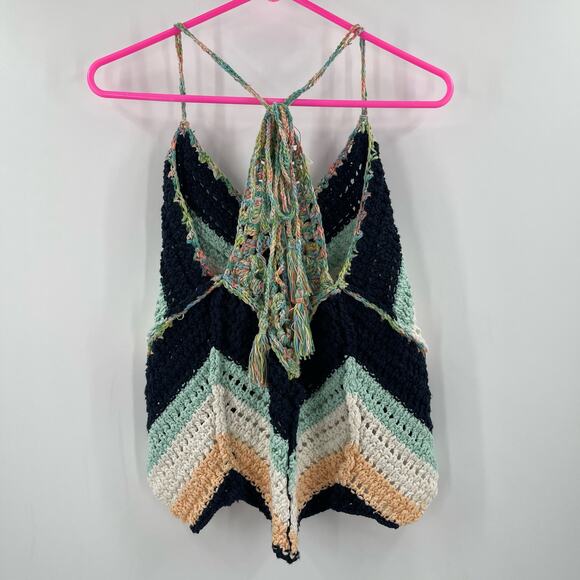 FREE PEOPLE Crochet Tank Size Small Swim Up Summer Breeze NWT Beach Travel - Picture 5 of 15